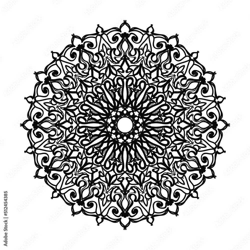 Vector round abstract circle. Mandala style. Vector round abstract circle. Mandala style.
