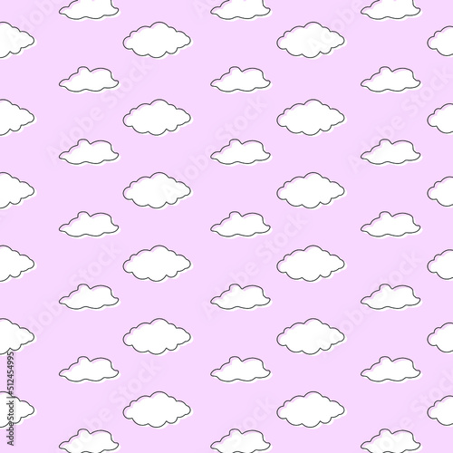 pastel background with clouds
