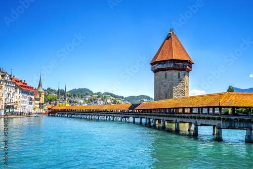 Kapellbrücke, Luzern, Vierwaldstättersee, Schweiz  © Sina Ettmer