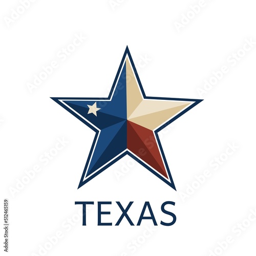 illustration vector of texas star design perfect for print,etc.