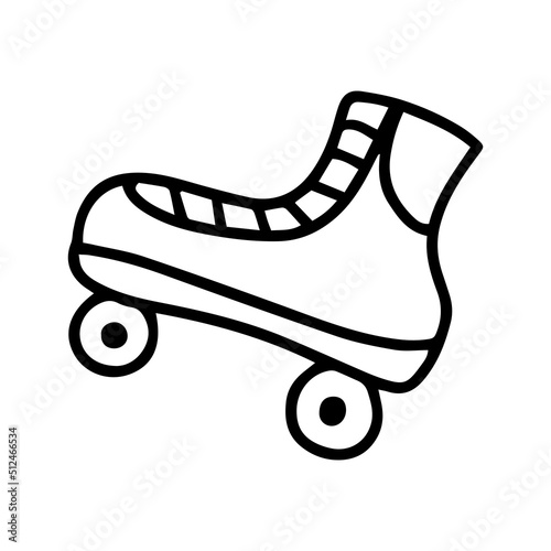 skates isolated on white background