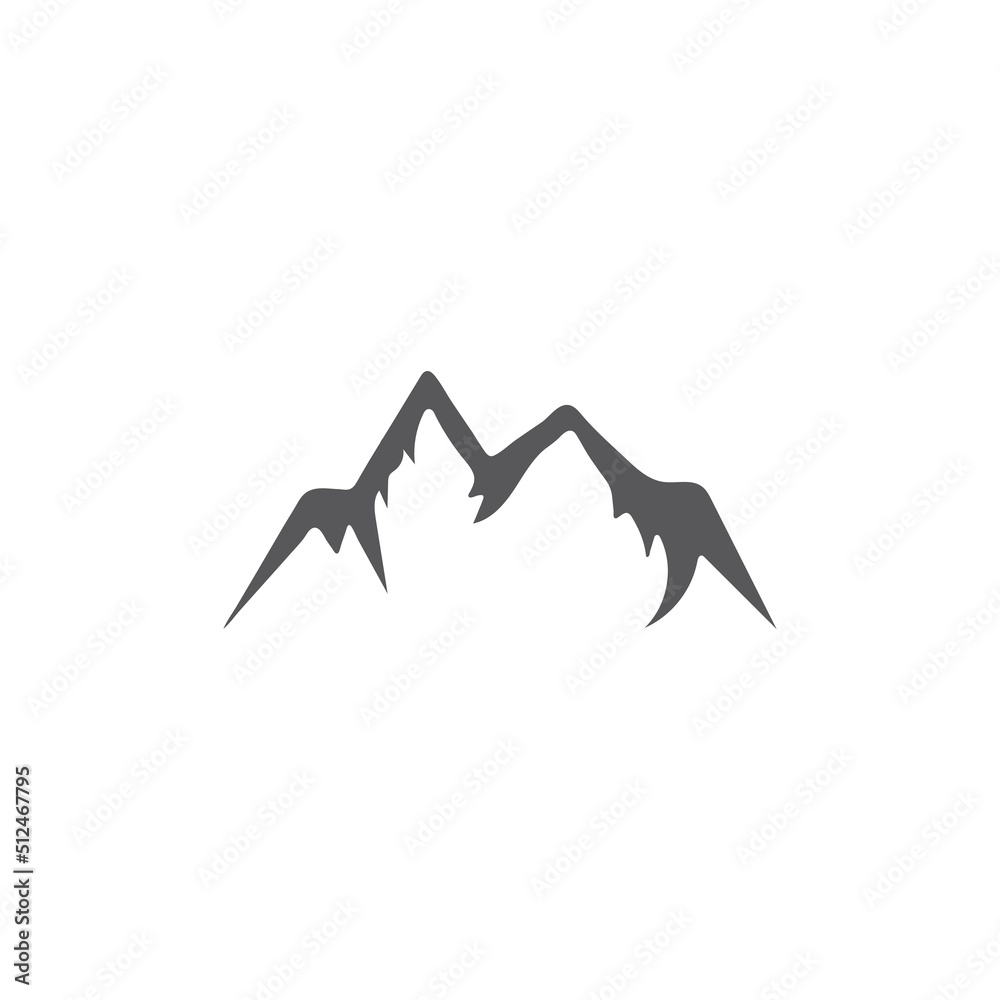  Mountain icon  Logo Business Template Vector illustration