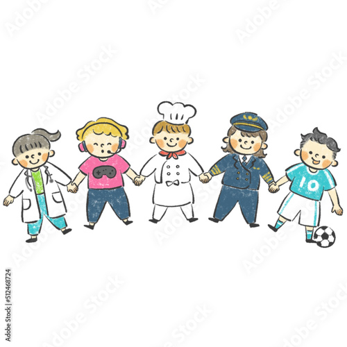子ども職業体験のイラスト素材