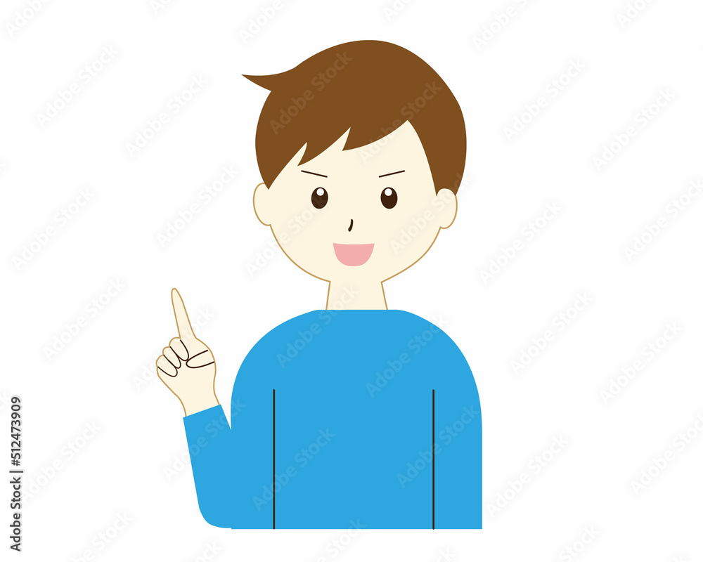 説明をする男性のイラスト素材 説明をする男性のイラスト素材