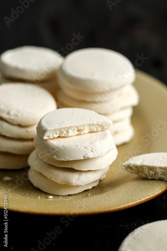 Brem Khas Solo or Brem Madiun, Indonesian Traditional Candy Snack made from Dried Fermented Sticky Rice Juice. Close Up photo