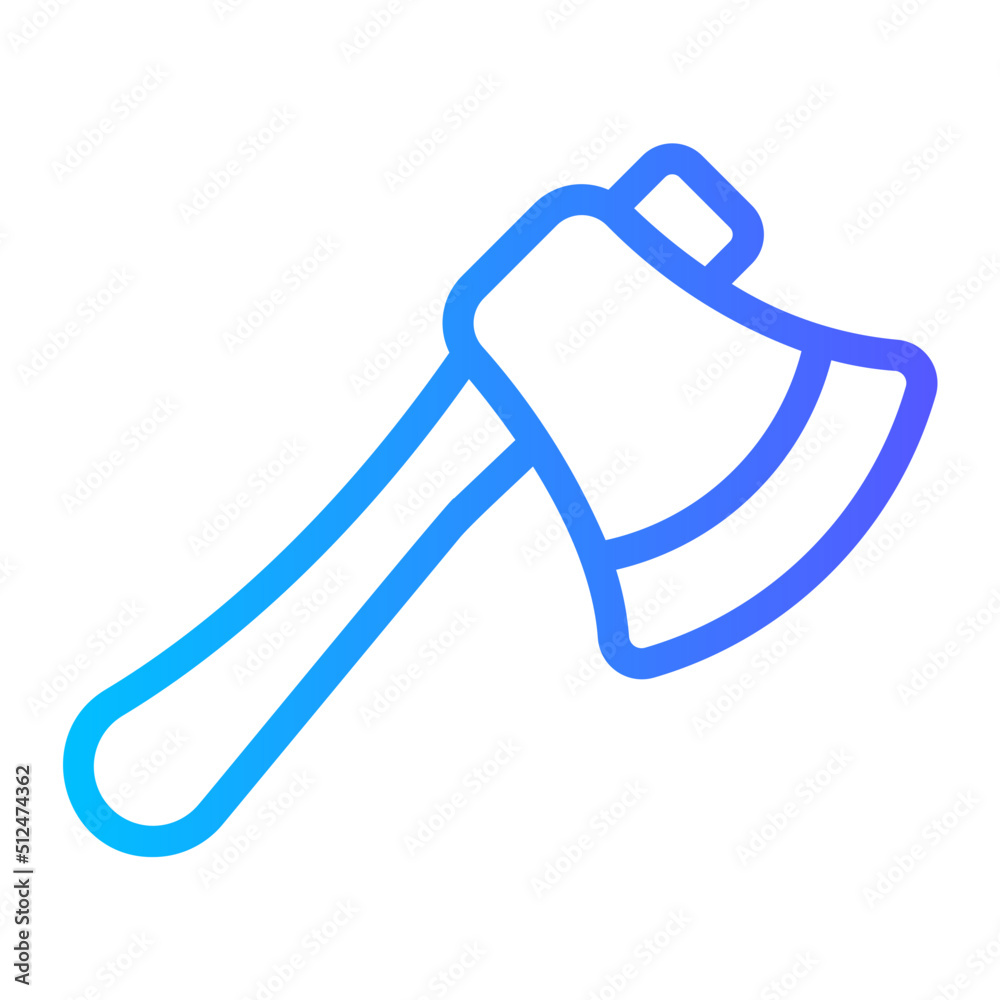 axe gradient icon axe gradient icon