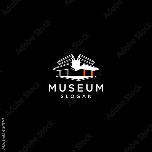 Museum logo design icon template