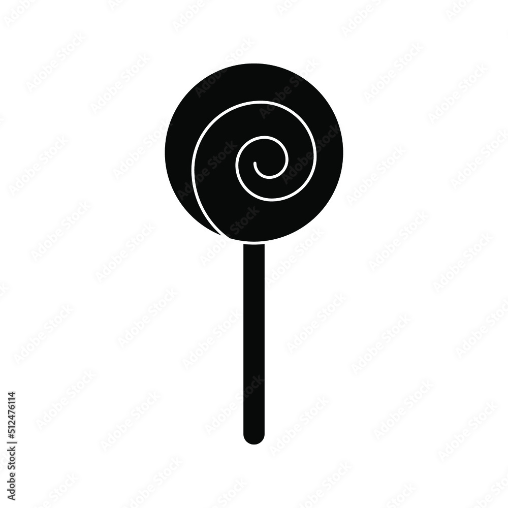 Lollipop icon. Lolly pop candy sign color editable Lollipop icon. Lolly pop candy sign color editable