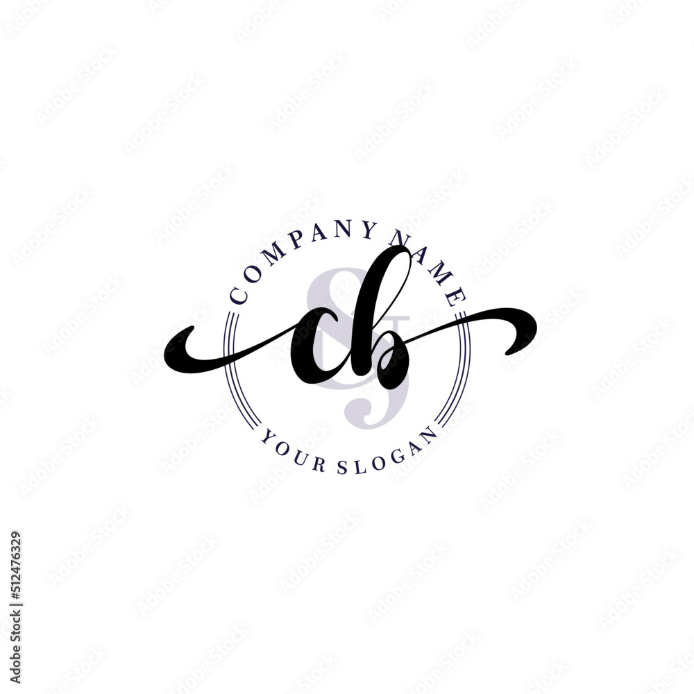 CB Initial handwriting logo vector. Hand lettering for designs. CB Initial handwriting logo vector. Hand lettering for designs.