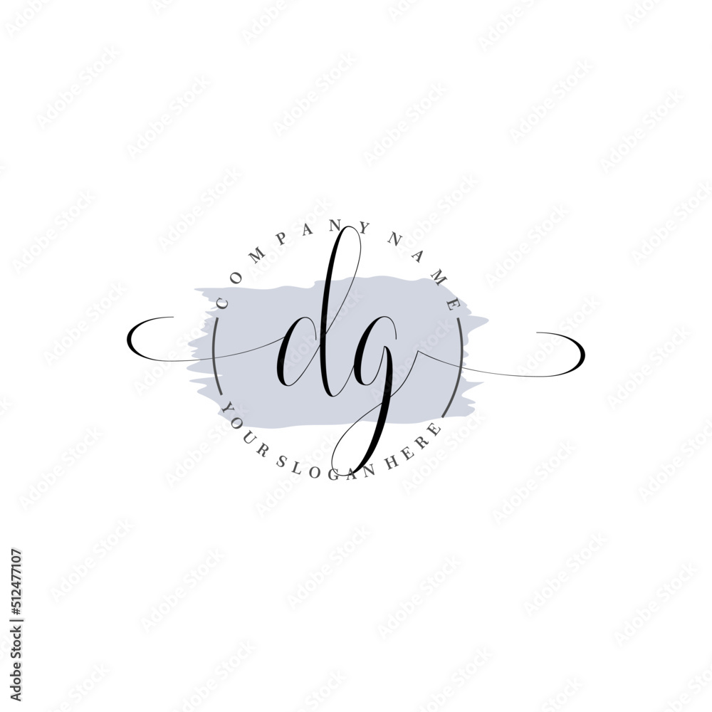 DG Initial handwriting logo vector. Hand lettering for designs. DG Initial handwriting logo vector. Hand lettering for designs.