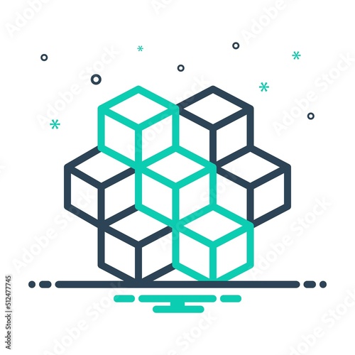 Mix icon for cubic