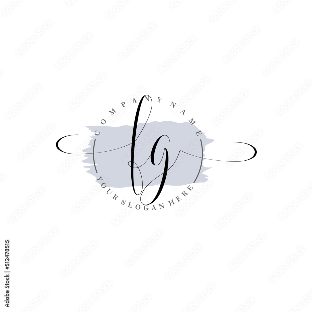 FG Initial handwriting logo vector. Hand lettering for designs. FG Initial handwriting logo vector. Hand lettering for designs.