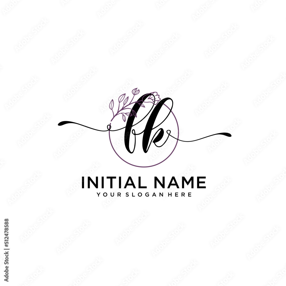 Letter FK, Beauty and fashion logo design vector, Beautiful logotype collection Letter FK, Beauty and fashion logo design vector, Beautiful logotype collection