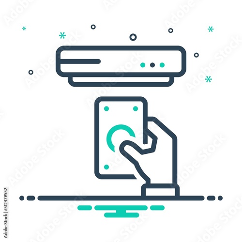 Mix icon for controlling