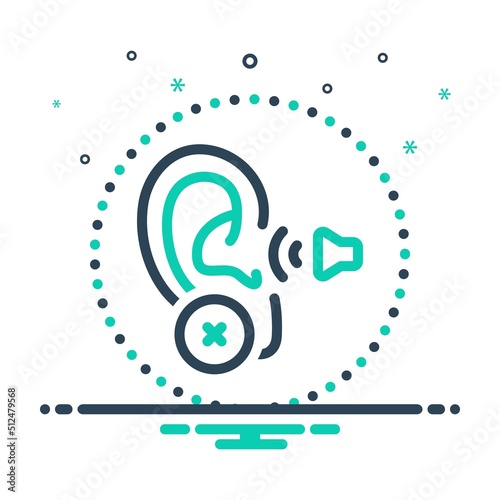 Mix icon for deaf unhearing