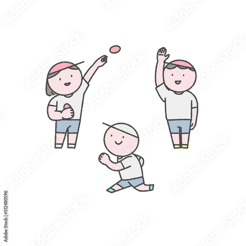 運動会のイラスト素材セット