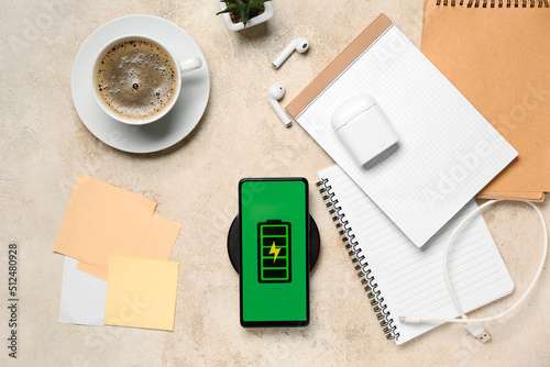 Mobile phone charging with ...