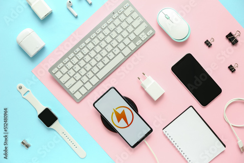 Different modern gadgets an...