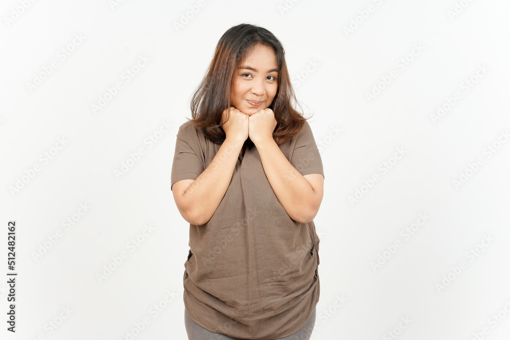 Smile and looking to camera of Beautiful Asian Woman Isolated On White Background Smile and looking to camera of Beautiful Asian Woman Isolated On White Background