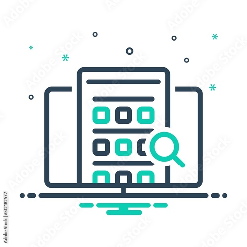 Mix icon for examining
