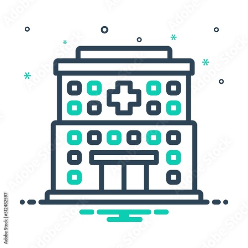 Mix icon for hospitals
