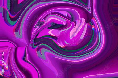 Purple twirl liquid. Liquify abstract magnific