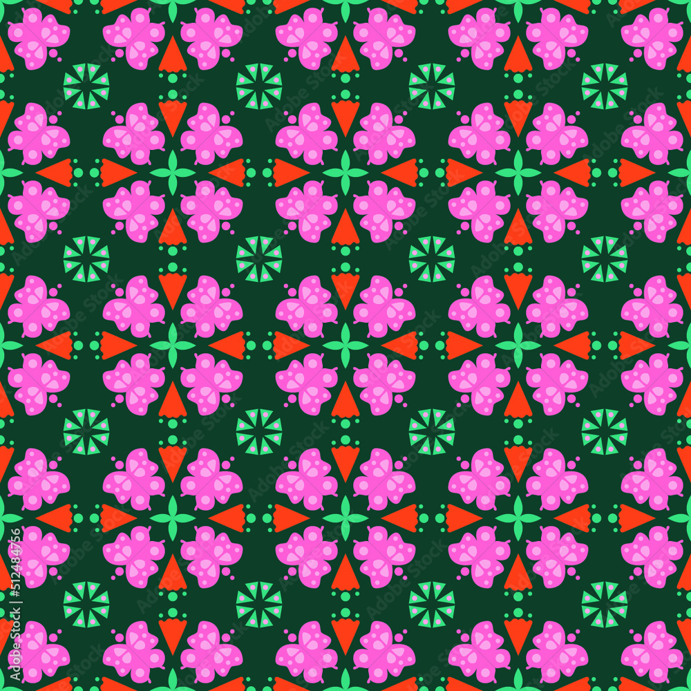 Seamless Background Garden Nature Butterfly Damask Pattern Art Seamless Background Garden Nature Butterfly Damask Pattern Art