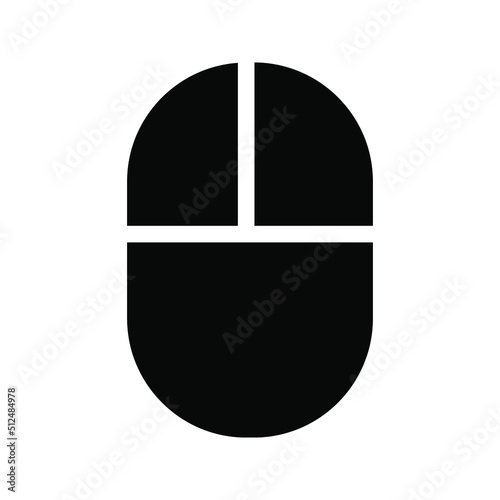 Mouse icon vector illustration color editable