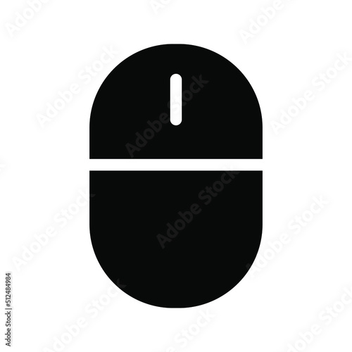 Mouse icon vector illustration color editable