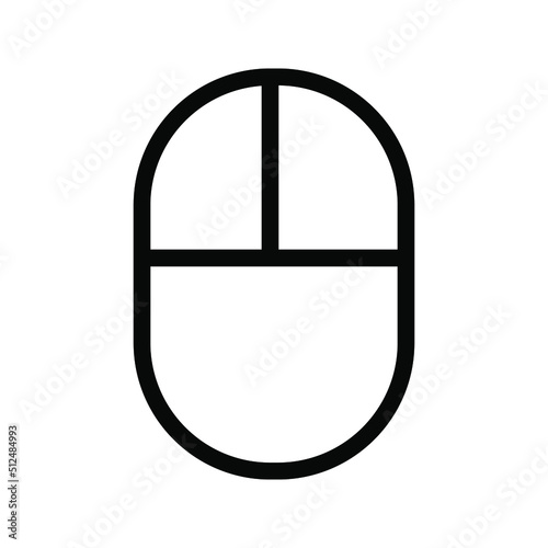 Mouse icon vector illustration color editable