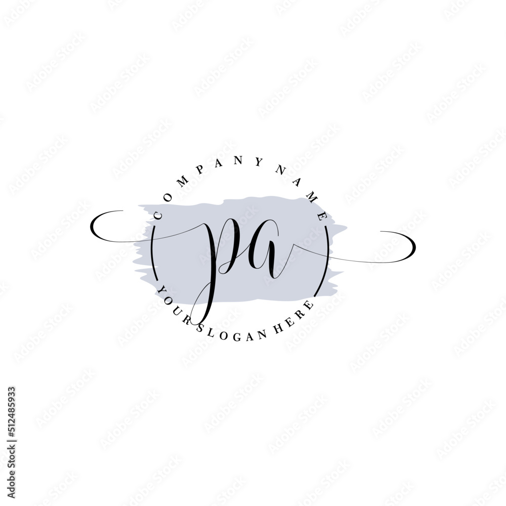 PA Initial handwriting logo vector. Hand lettering for designs. PA Initial handwriting logo vector. Hand lettering for designs.