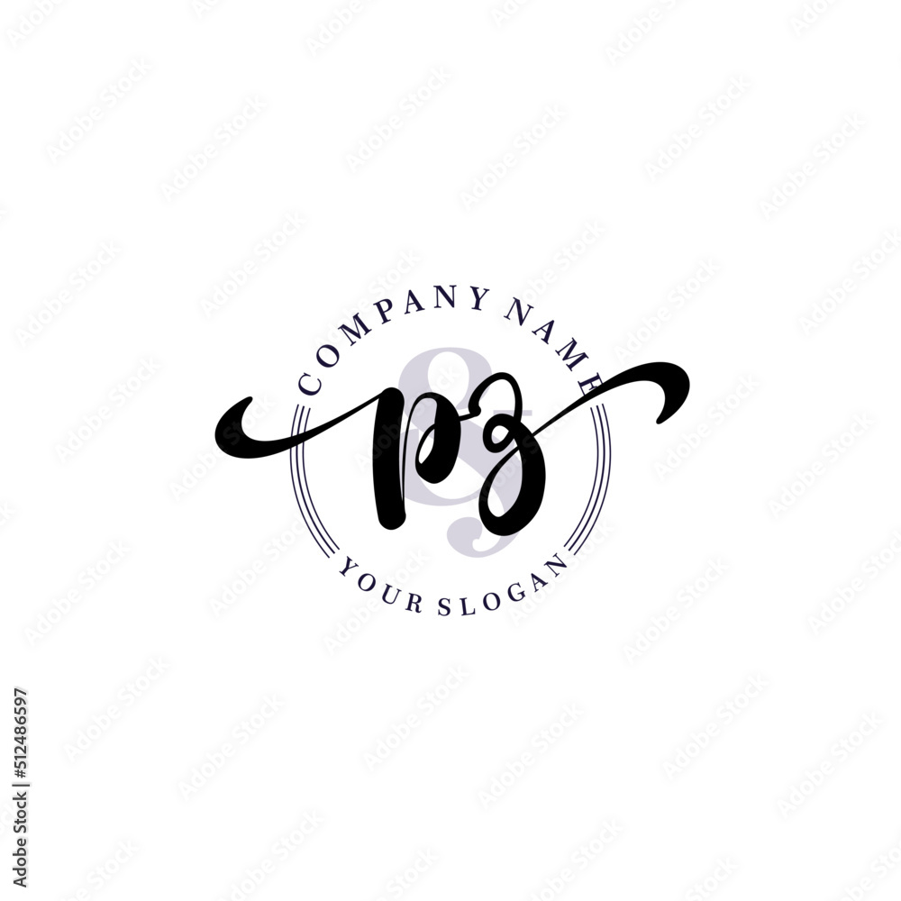 PZ Initial handwriting logo vector. Hand lettering for designs. PZ Initial handwriting logo vector. Hand lettering for designs.