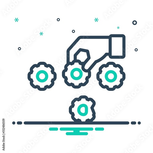 Mix icon for replaced