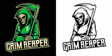grim reaper esport logo mascot design