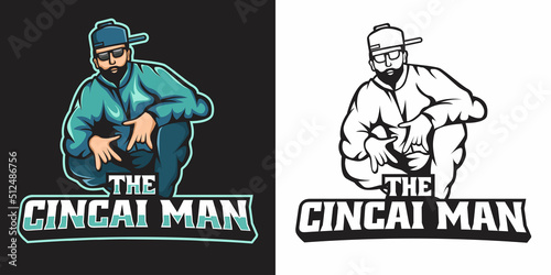 bad boy esport logo mascot design