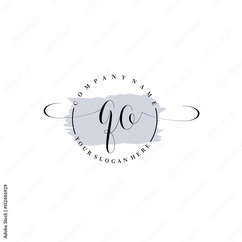 QO Initial handwriting logo vector. Hand lettering for designs. QO Initial handwriting logo vector. Hand lettering for designs.