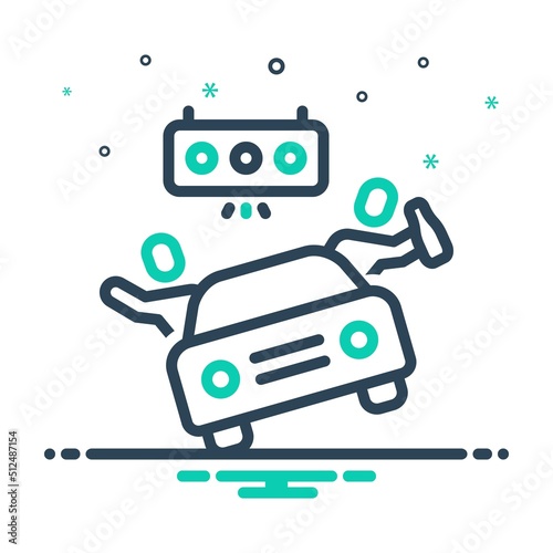 Mix icon for dui  forewarning
