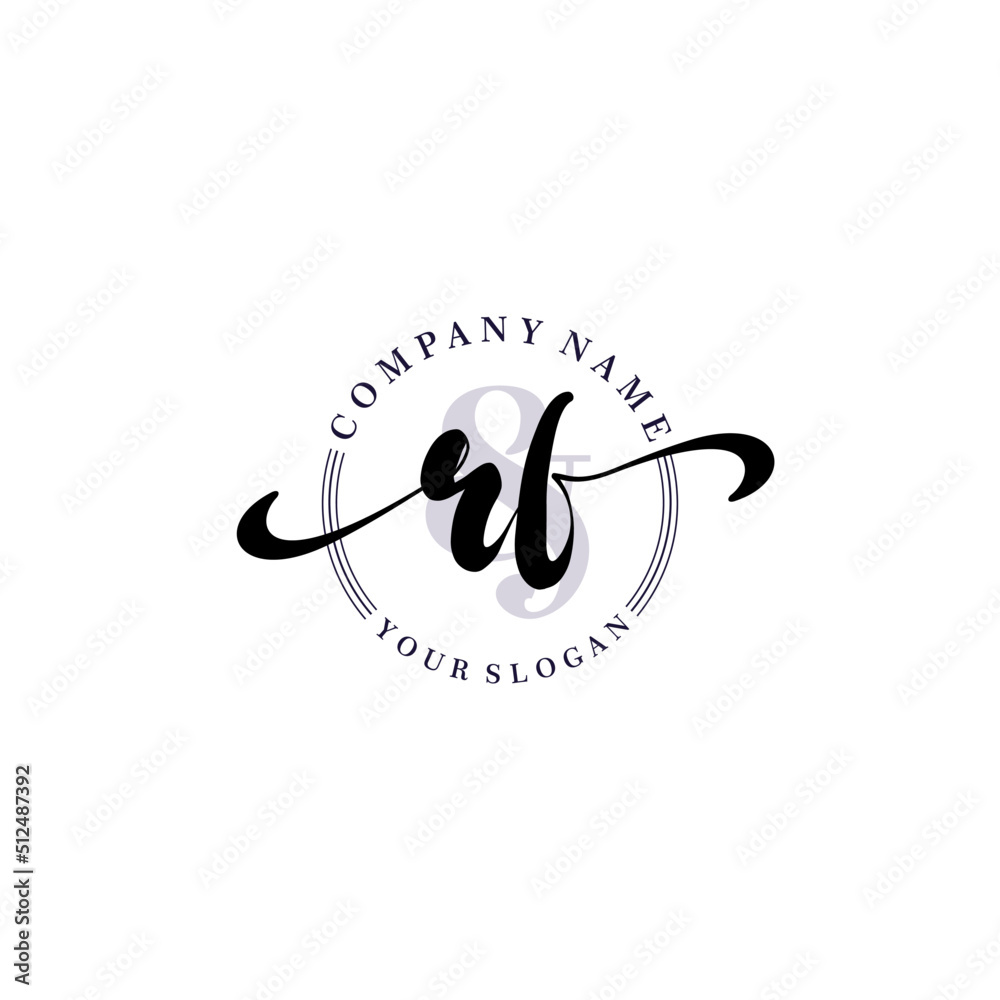 RF Initial handwriting logo vector. Hand lettering for designs. RF Initial handwriting logo vector. Hand lettering for designs.