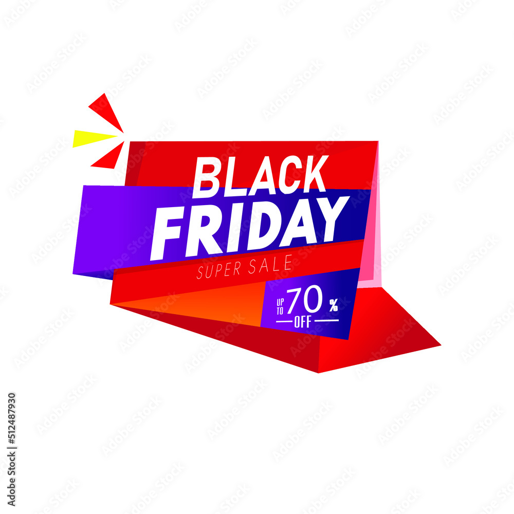 Black Friday Sale Abstract Background. vector illustration with banner design.Black Friday 70% off Sale Poster.