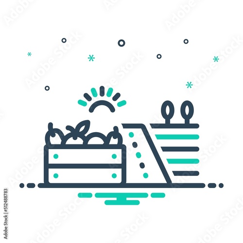 Mix icon for producing