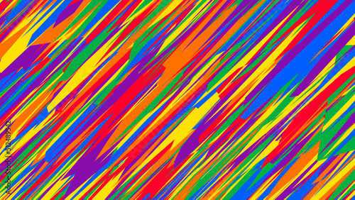 Abstract messy rough texture colorful background design. Happy LGBT pride month theme vector template. 