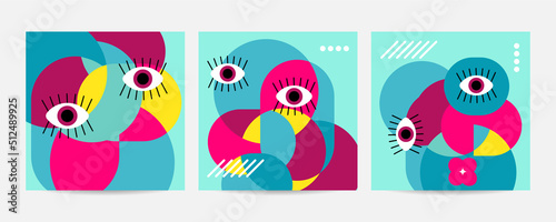 Different Faces vector illustration.