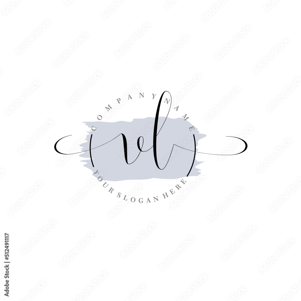 VL Initial handwriting logo vector. Hand lettering for designs. VL Initial handwriting logo vector. Hand lettering for designs.