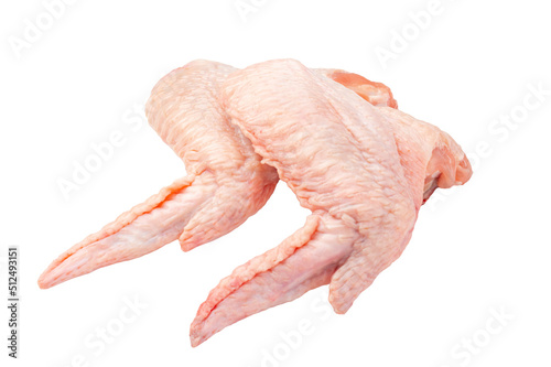 Isolated chicken wings on white background