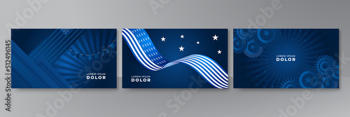 USA flag background. American flag waving in the wind vector illustration. Happy 4th of July stars balloons fireworks - Independence Day USA blue red background for celebration poster template