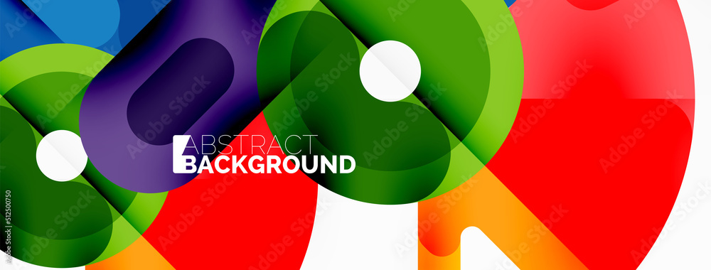 Creative geometric wallpaper. Circles, lines background. Business template for wallpaper, banner, background or landing