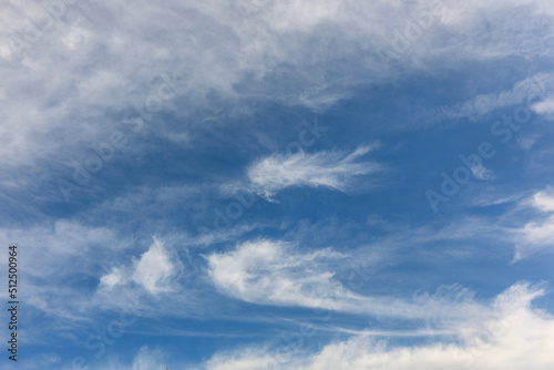 Fototapeta Naklejka Na Ścianę i Meble -  Cirrus oder Federwolke im blauen Himmel