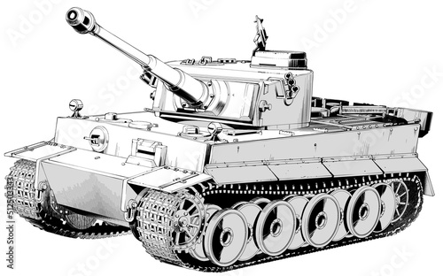 戦車モノトーン