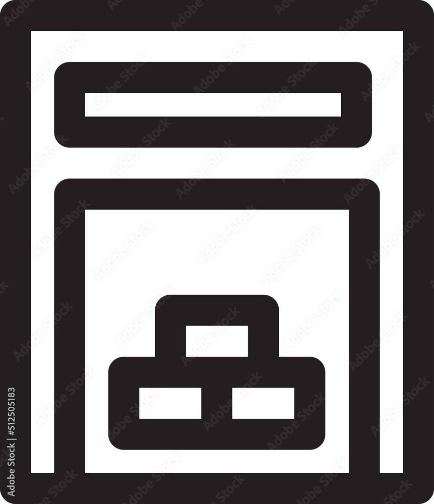 icon  illustration of Warehouse 