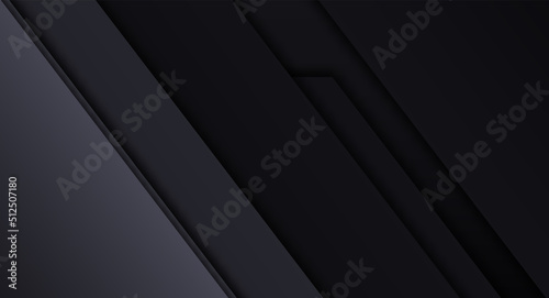 geometric motion lines futuristic technology dark abstract background presentation template isolated vector.